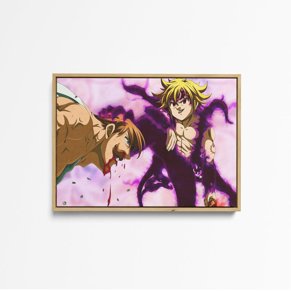 Tableau Nanatsu No Taizai Combat Sombre Energetique