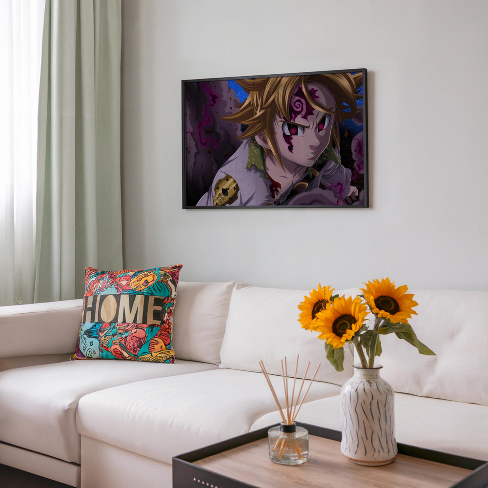 Tableau Nanatsu No Taizai Demon Au Combat