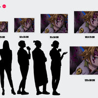 Tableau Nanatsu No Taizai Demon Au Combat