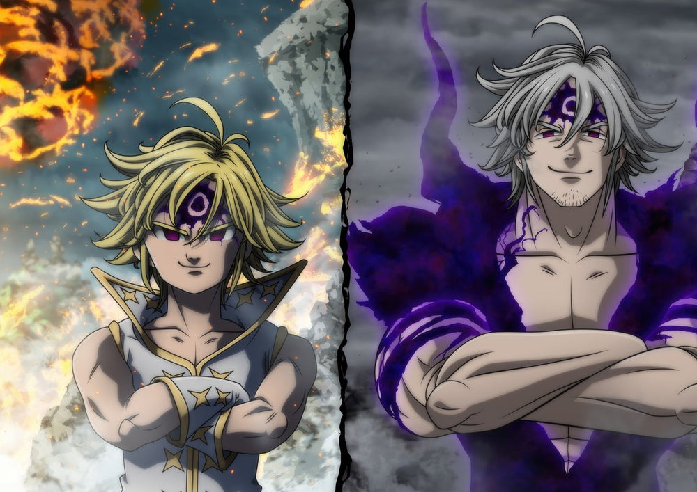 Tableau Nanatsu No Taizai Duo Oppose Magique