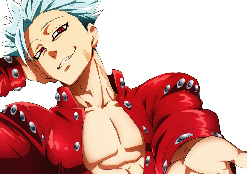 Tableau Nanatsu No Taizai Personnage Souriant Rouge