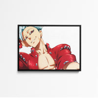 Tableau Nanatsu No Taizai Personnage Souriant Rouge