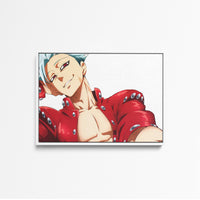 Tableau Nanatsu No Taizai Personnage Souriant Rouge