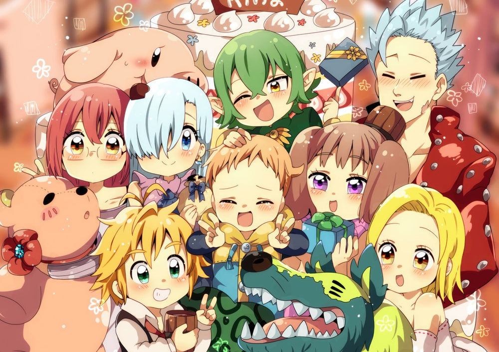 Tableau Nanatsu No Taizai Reunion Festive Joyeuse
