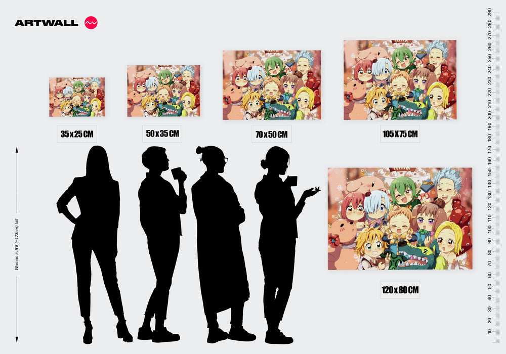 Tableau Nanatsu No Taizai Reunion Festive Joyeuse