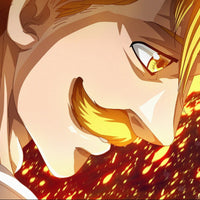 Tableau Nanatsu No Taizai Visage Sourire Incendiaire