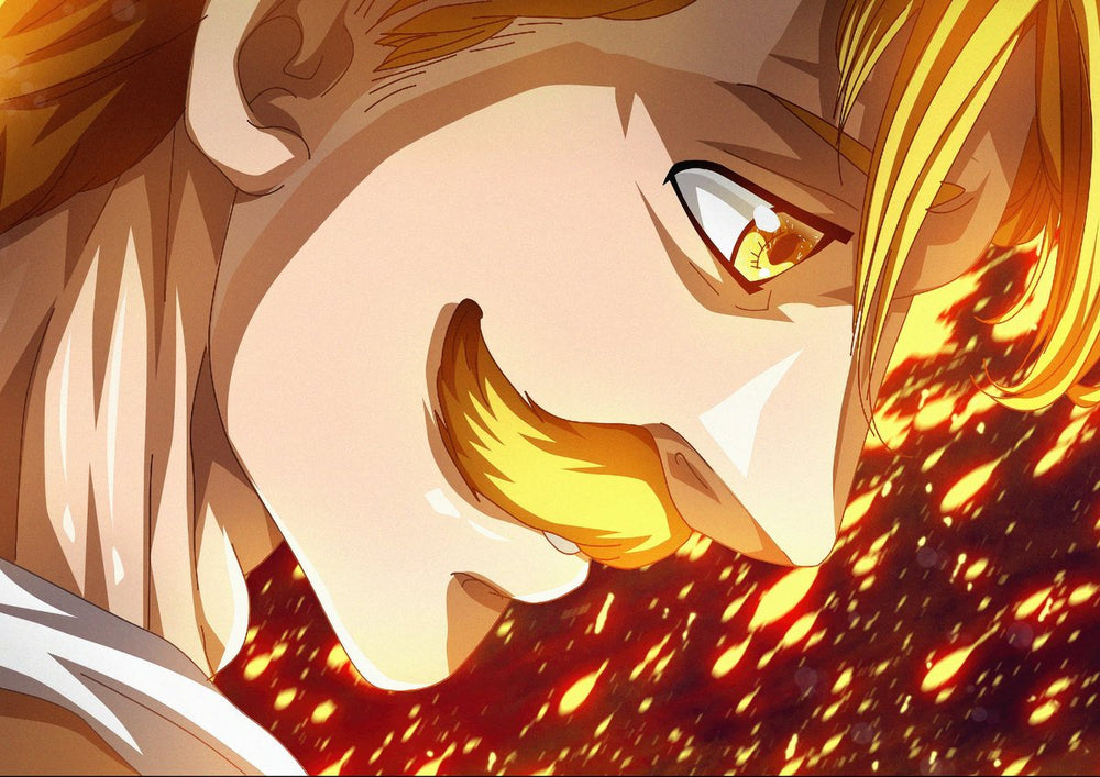 Tableau Nanatsu No Taizai Visage Sourire Incendiaire