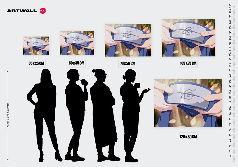 Tableau Naruto Bandeau Raye Partage