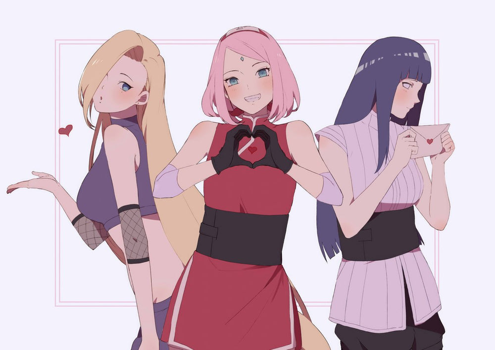 Tableau Naruto Cœurs Et Lettres