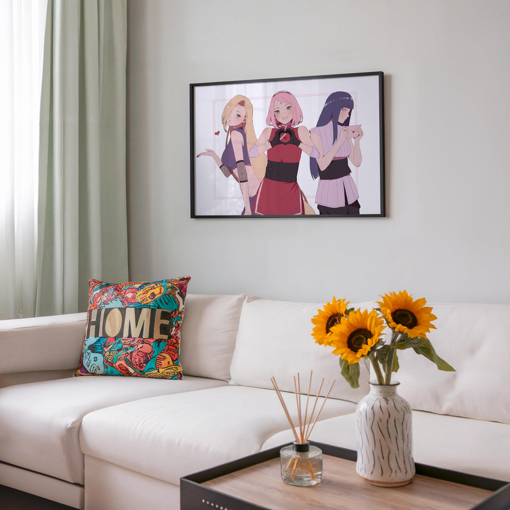 Tableau Naruto Cœurs Et Lettres