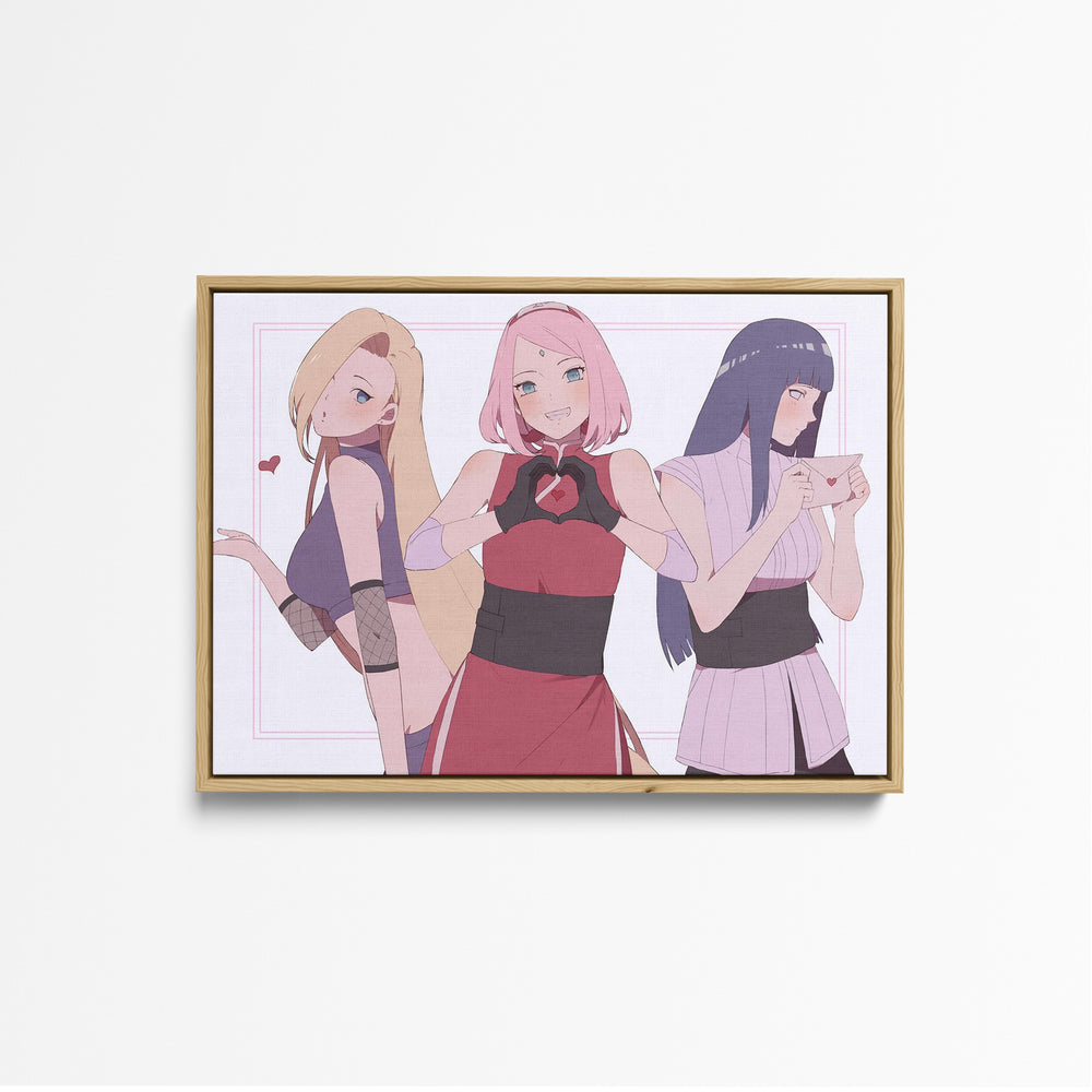 Tableau Naruto Cœurs Et Lettres