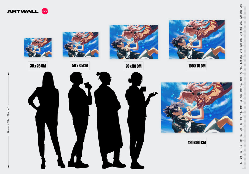 Tableau Naruto Ciel Etreinte Aerienne