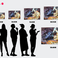 Tableau Naruto Combat Energie Intense