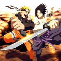 Tableau Naruto Combat Epique Shuriken