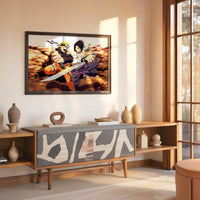 Tableau Naruto Combat Epique Shuriken