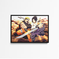 Tableau Naruto Combat Epique Shuriken