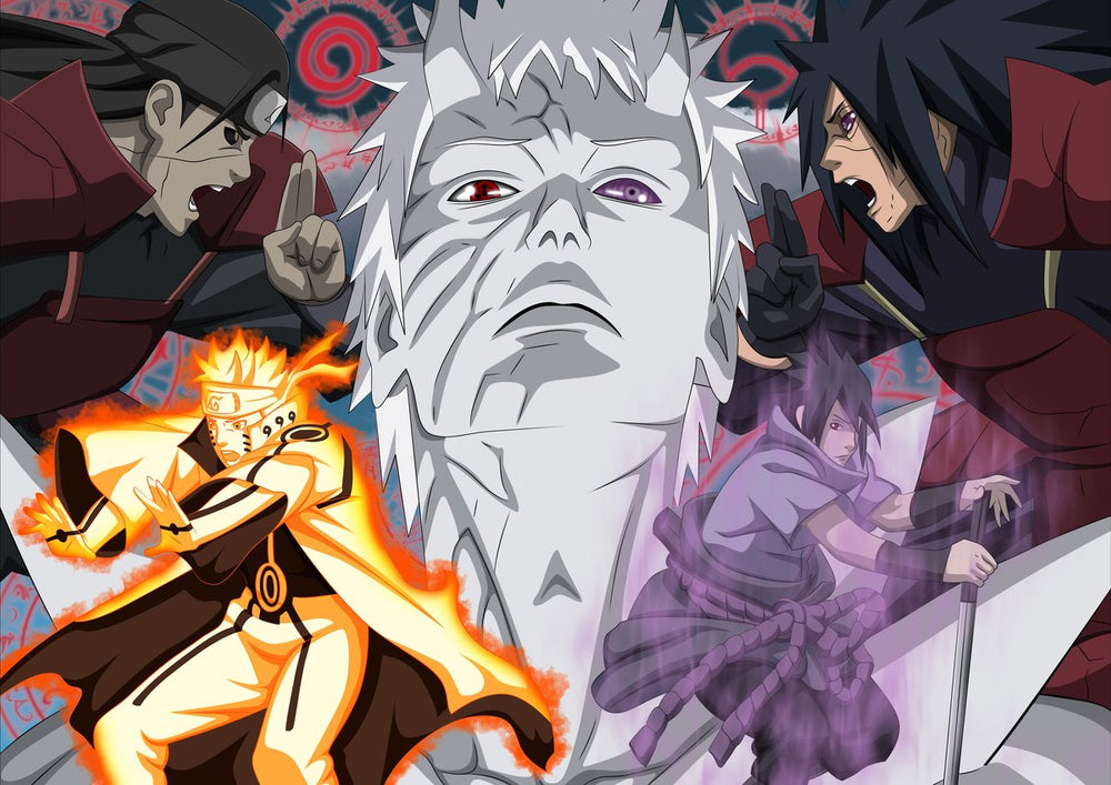 Tableau Naruto Combat Shinobi Energetique