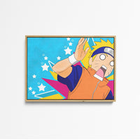 Tableau Naruto Cri Stupefait Colore