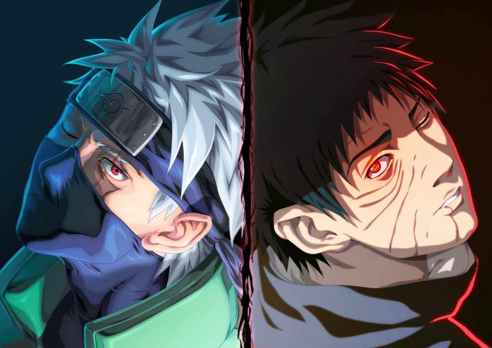 Tableau Naruto Duel Rivaux Intenses