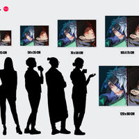 Tableau Naruto Duel Rivaux Intenses