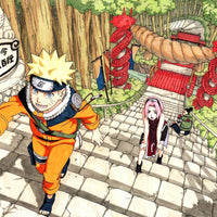 Tableau Naruto Escaliers Ninjas Grimpants
