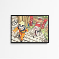 Tableau Naruto Escaliers Ninjas Grimpants