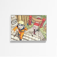 Tableau Naruto Escaliers Ninjas Grimpants