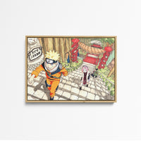 Tableau Naruto Escaliers Ninjas Grimpants