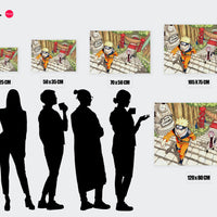 Tableau Naruto Escaliers Ninjas Grimpants