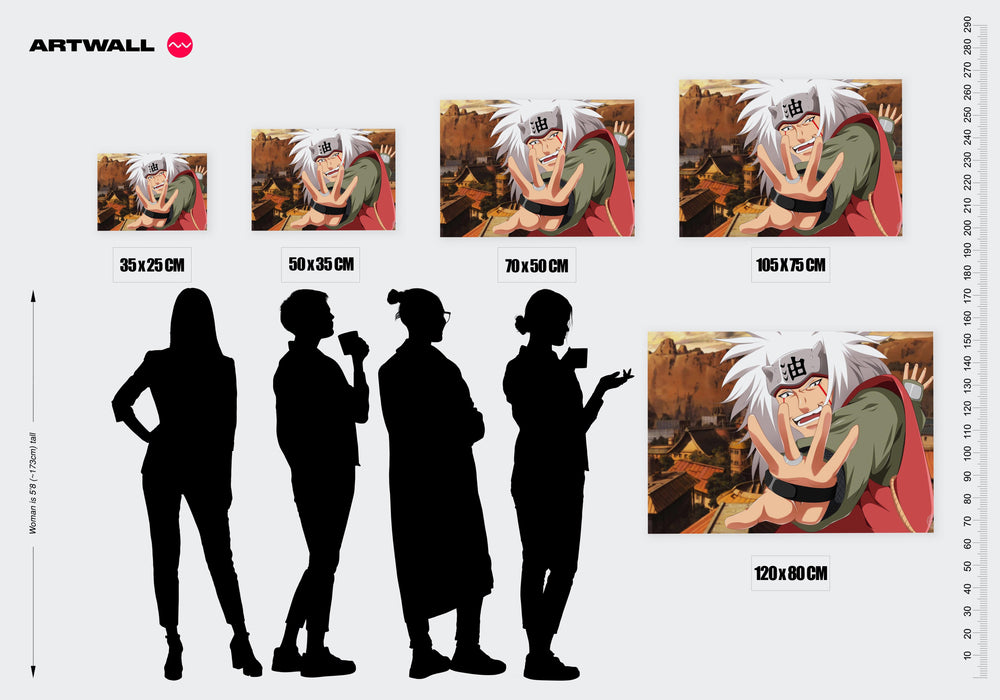 Tableau Naruto Guerrier Energique Determine