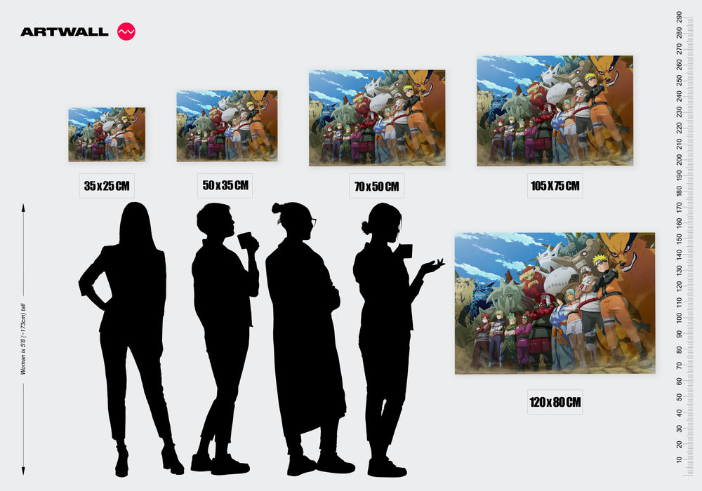 Tableau Naruto Heros Et Bijus