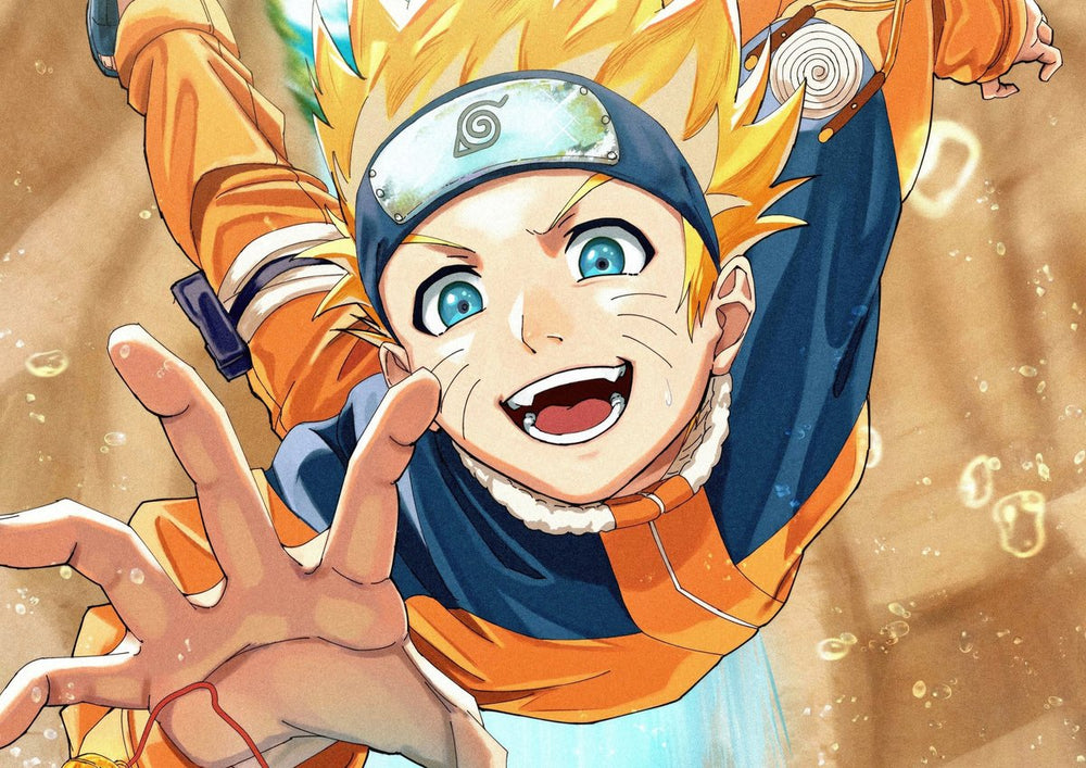 Tableau Naruto Ninja Bondissant Joyeux