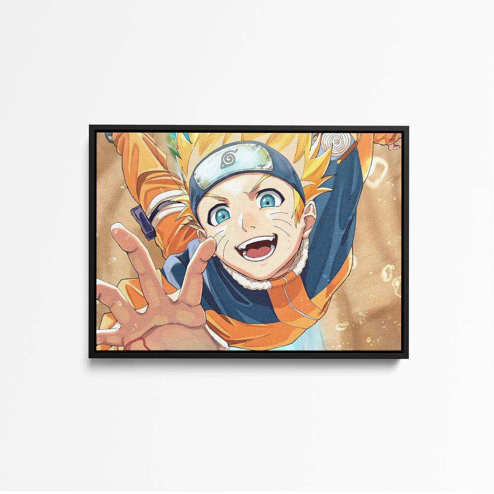 Tableau Naruto Ninja Bondissant Joyeux
