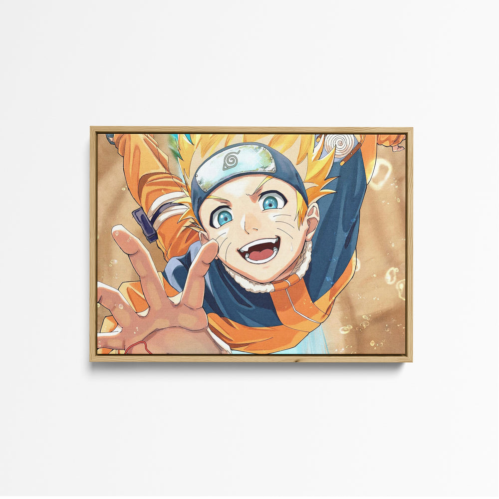 Tableau Naruto Ninja Bondissant Joyeux