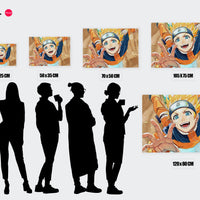 Tableau Naruto Ninja Bondissant Joyeux