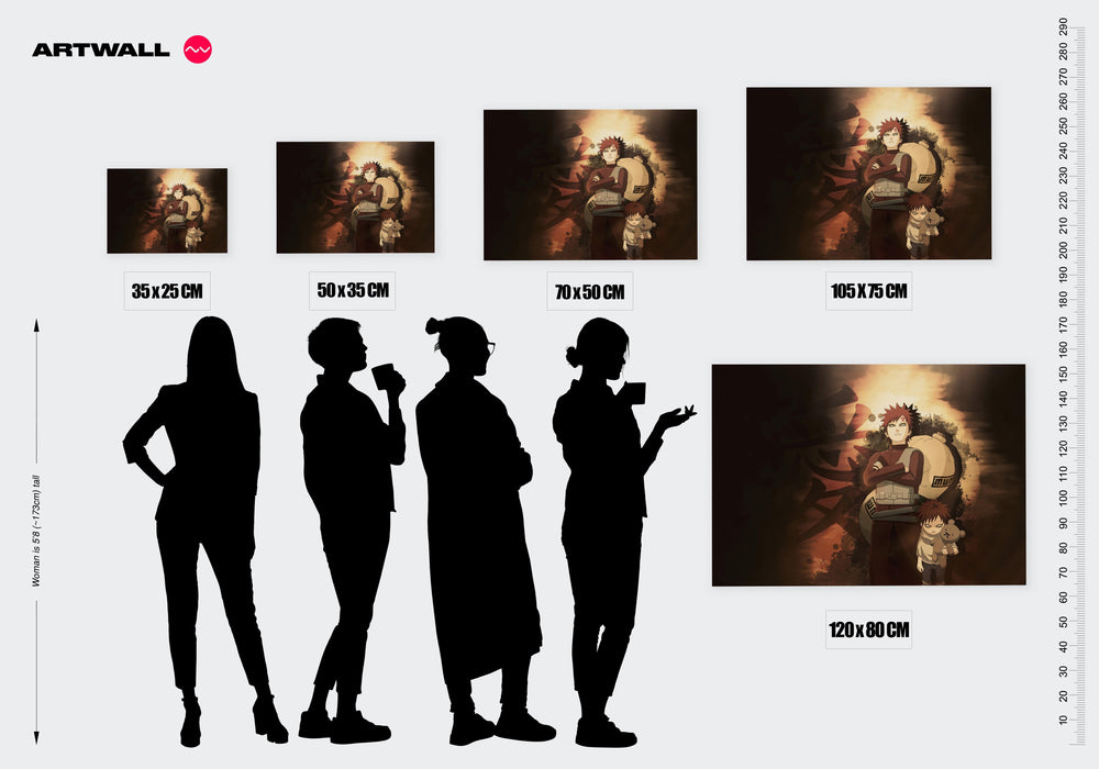 Tableau Naruto Ombres Enfantines Sombres