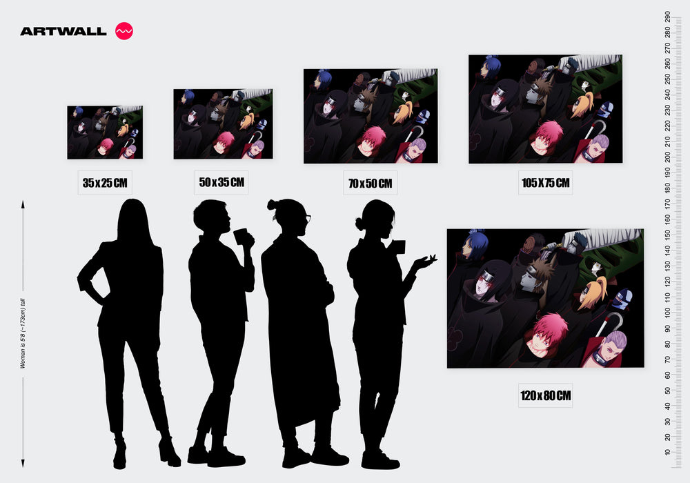 Tableau Naruto Onze Ninjas Mysterieux