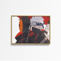 Tableau Naruto Personnages Parapluie Rouge