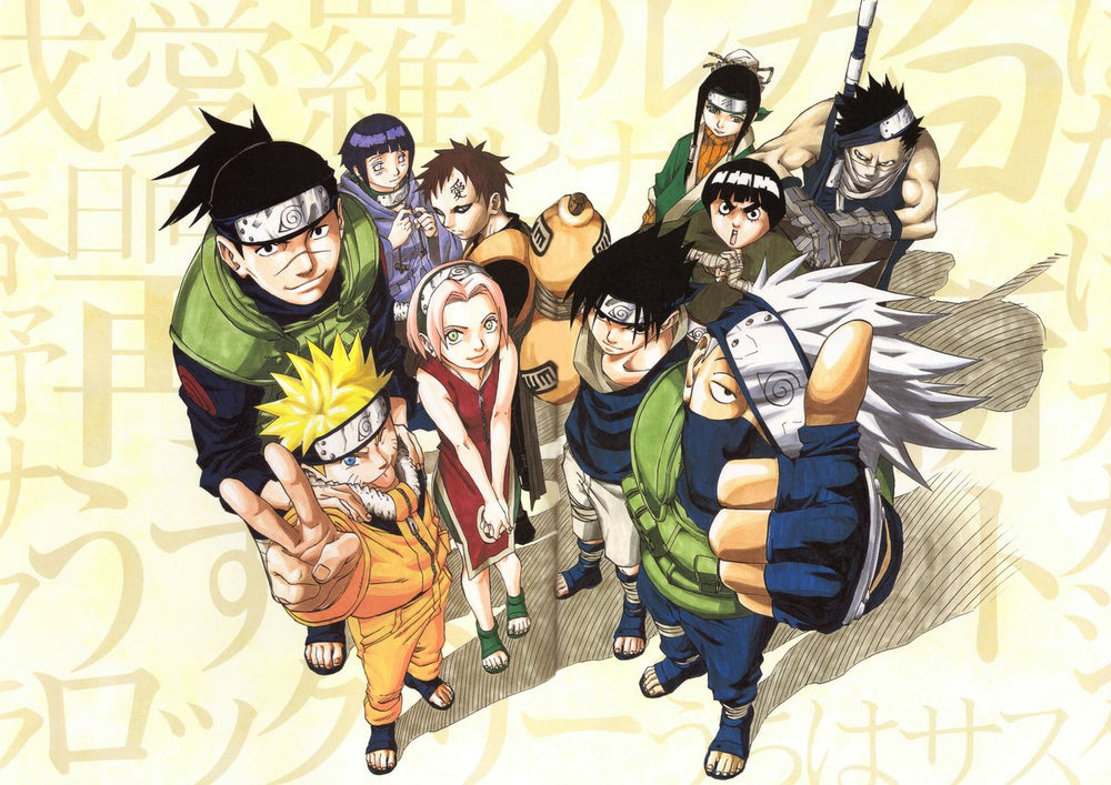 Tableau Naruto Personnages Unis Triomphants
