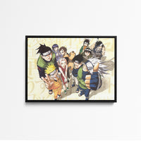 Tableau Naruto Personnages Unis Triomphants