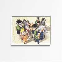 Tableau Naruto Personnages Unis Triomphants