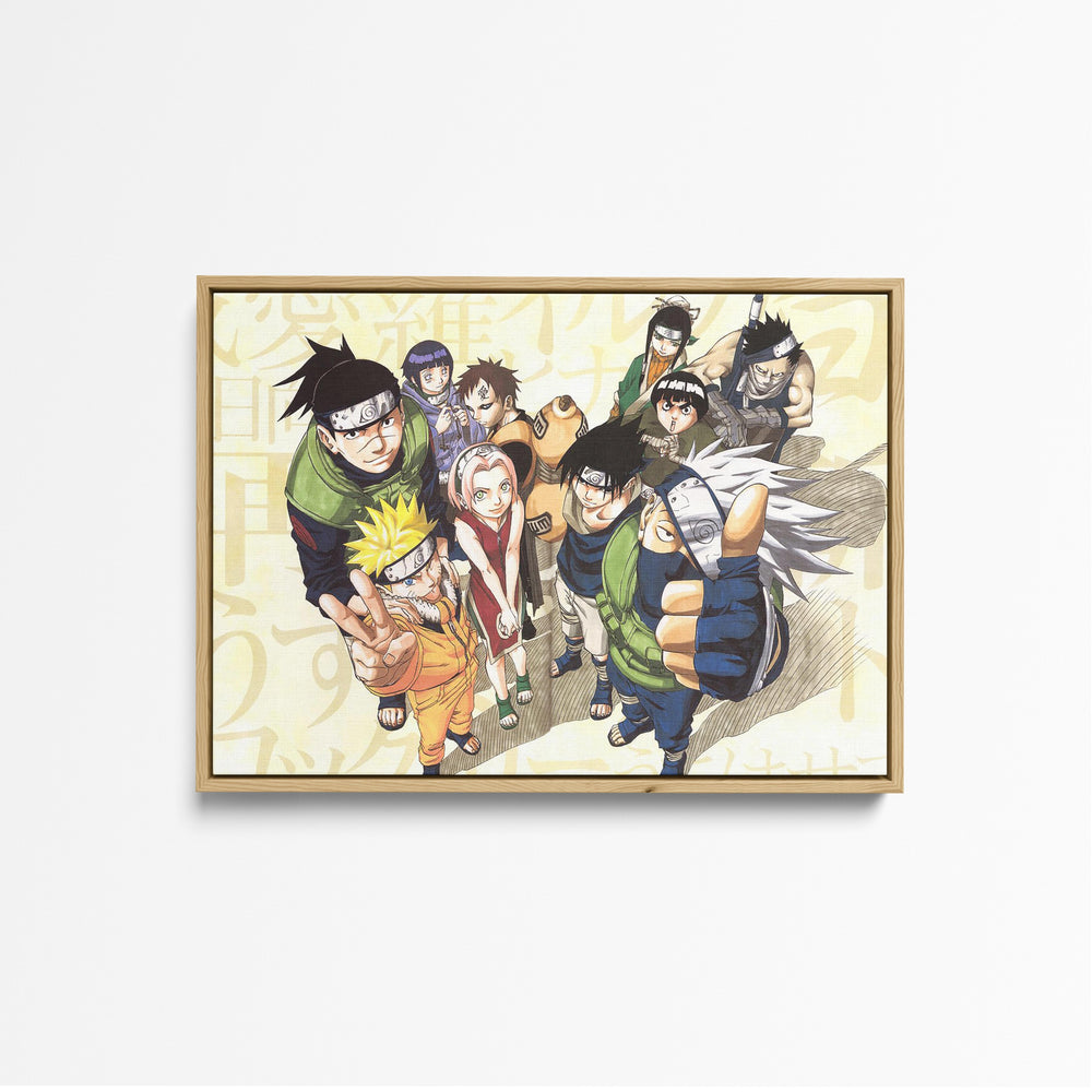 Tableau Naruto Personnages Unis Triomphants