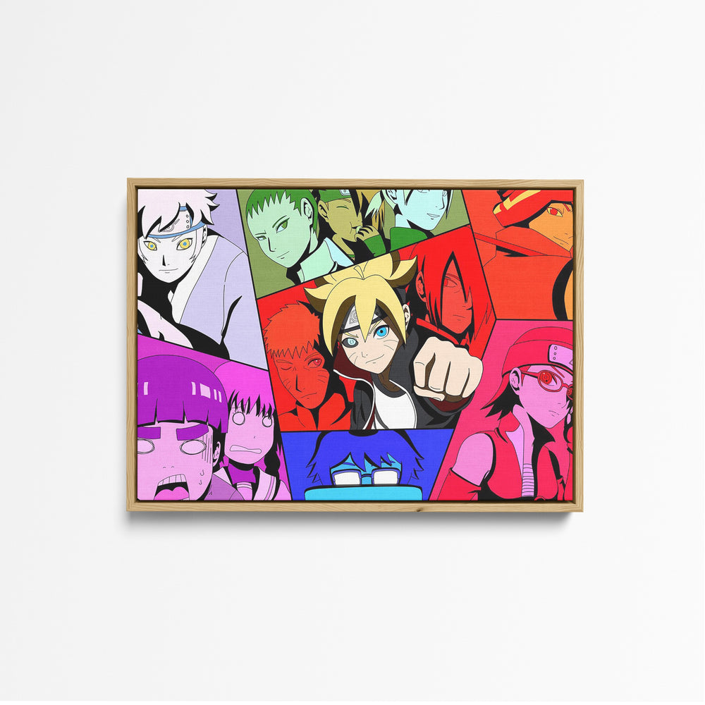 Tableau Naruto Portraits Colores Jeunes