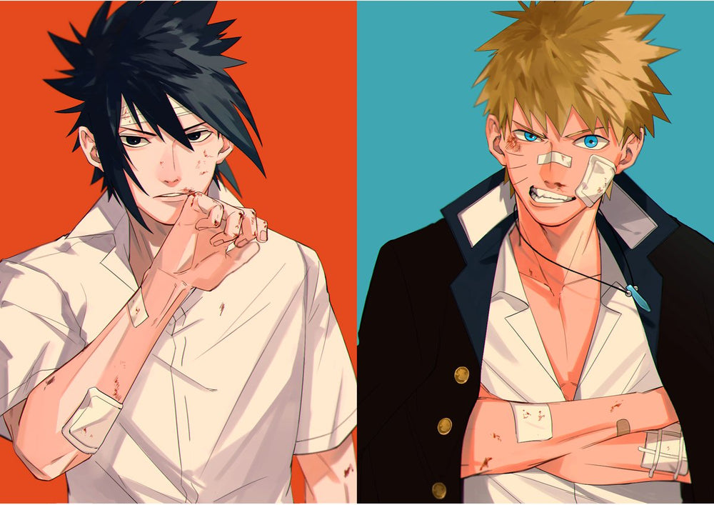 Tableau Naruto Rivaux Blesses Rugissants