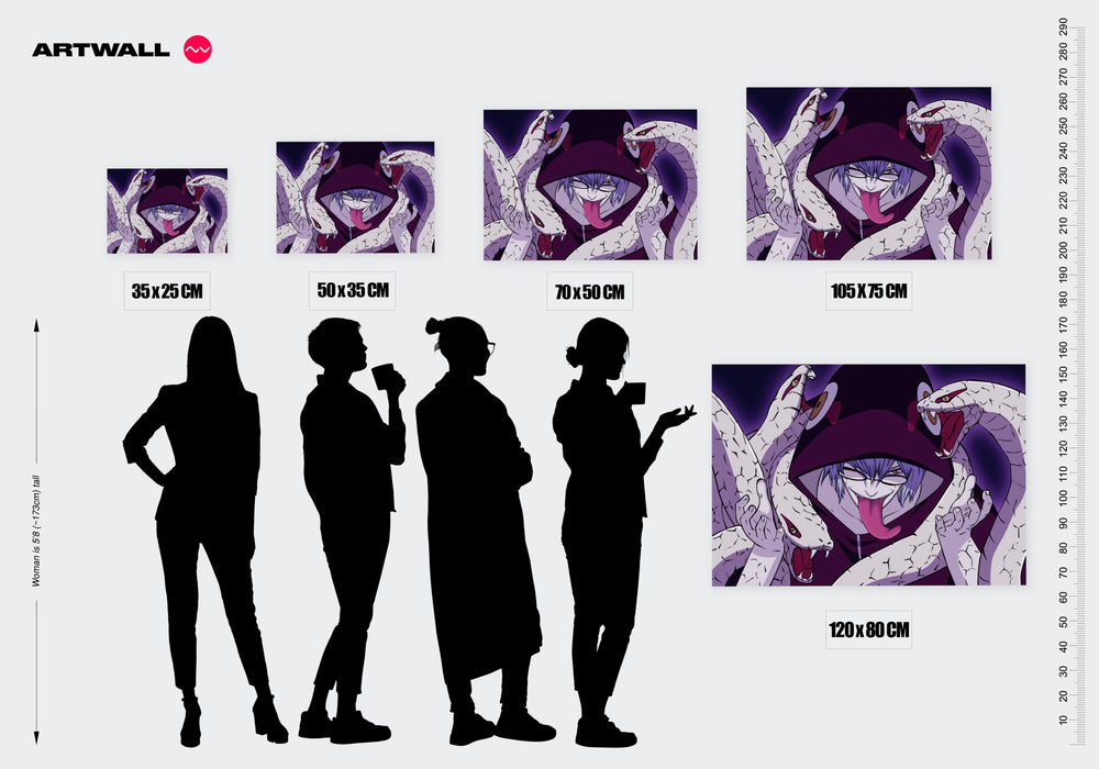 Tableau Naruto Serpents Demoniaques
