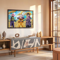 Tableau Naruto Trois Ninjas Determines 1