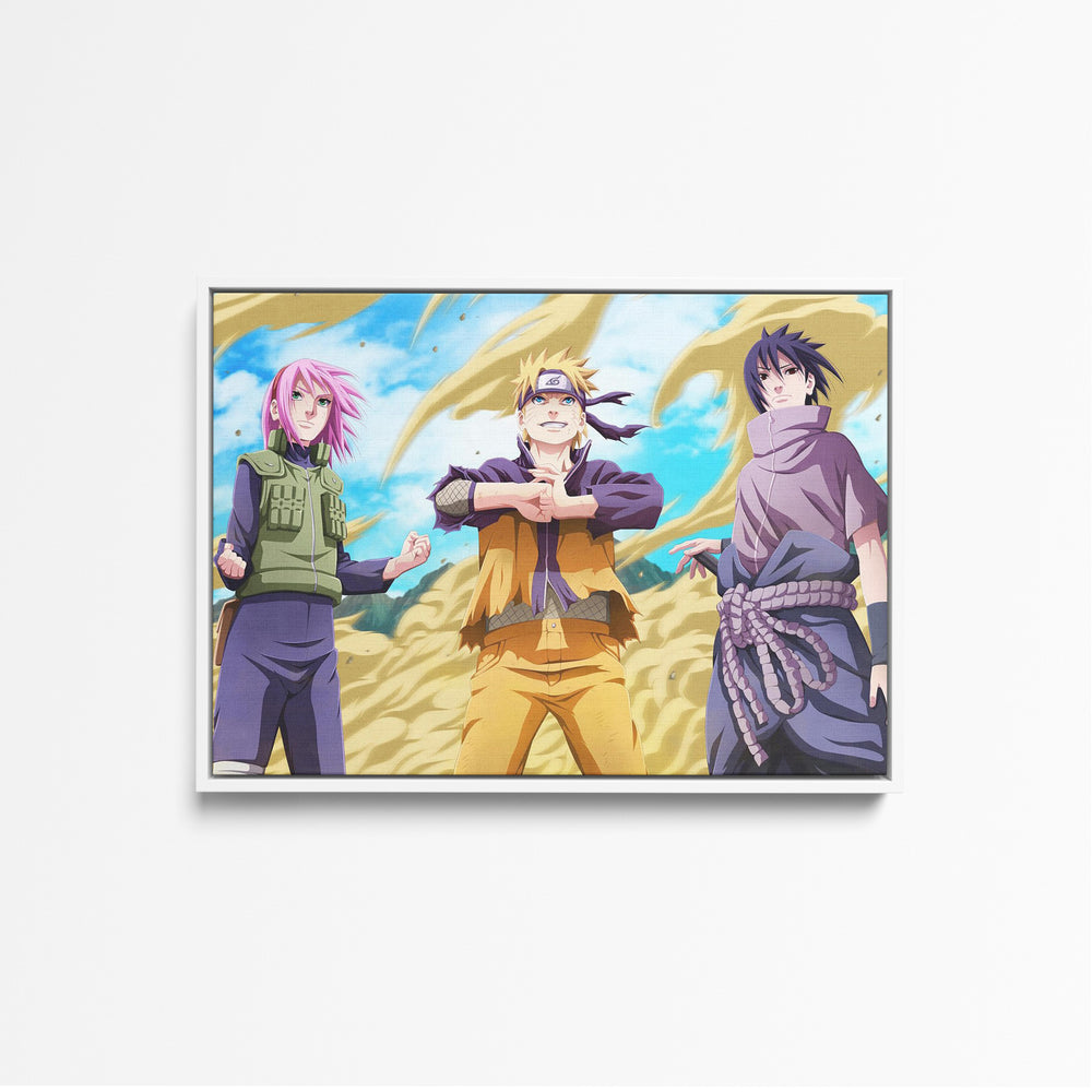 Tableau Naruto Trois Ninjas Determines 1