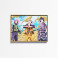 Tableau Naruto Trois Ninjas Determines 1