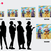 Tableau Naruto Trois Ninjas Determines 1