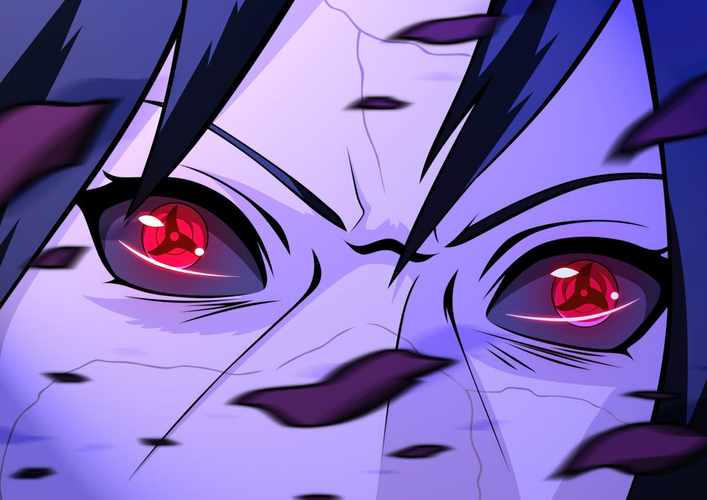 Tableau Naruto Yeux Ecarlates Intenses